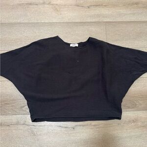 Black Cropped Sweater